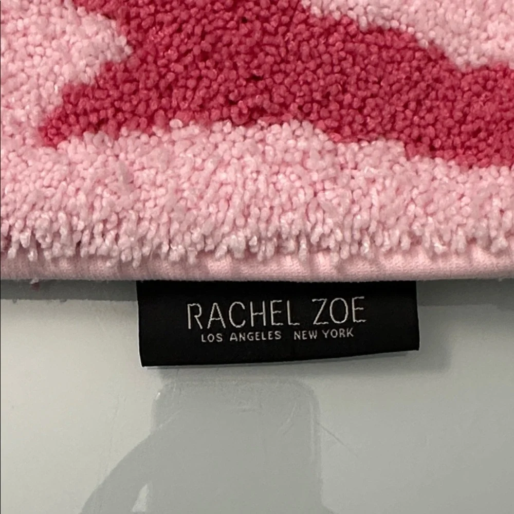 NWT Rachel Zoe Pink Bow Bath Rug
